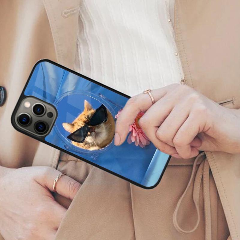 

Cute and funny originality cat Magnetic Phone Case For APPLE iPhone 17 Air 16 14 13 12 Pro Max 15 Plus Wireless MagSafe Cover iPhone 14