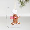 2026 Christmas Gingerbread Man & Santa Claus Resin Ornament for Home & Tree Decoration