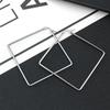 Minimalist Geometric Circular Large Hoop Earrings for Women Exaggerated Personality Stainless Steel Fashion Items Jewelry Gifts