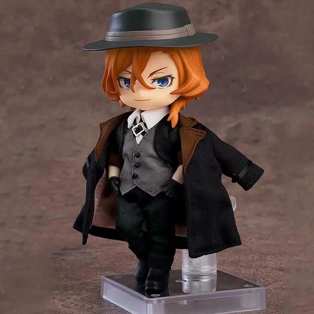 BSD Anime Figure Dazai Osamu Cute Toy Nakahara Chuuya removable clothing Action Figurine Collectible Model Dolls Xmas Kids Gift
