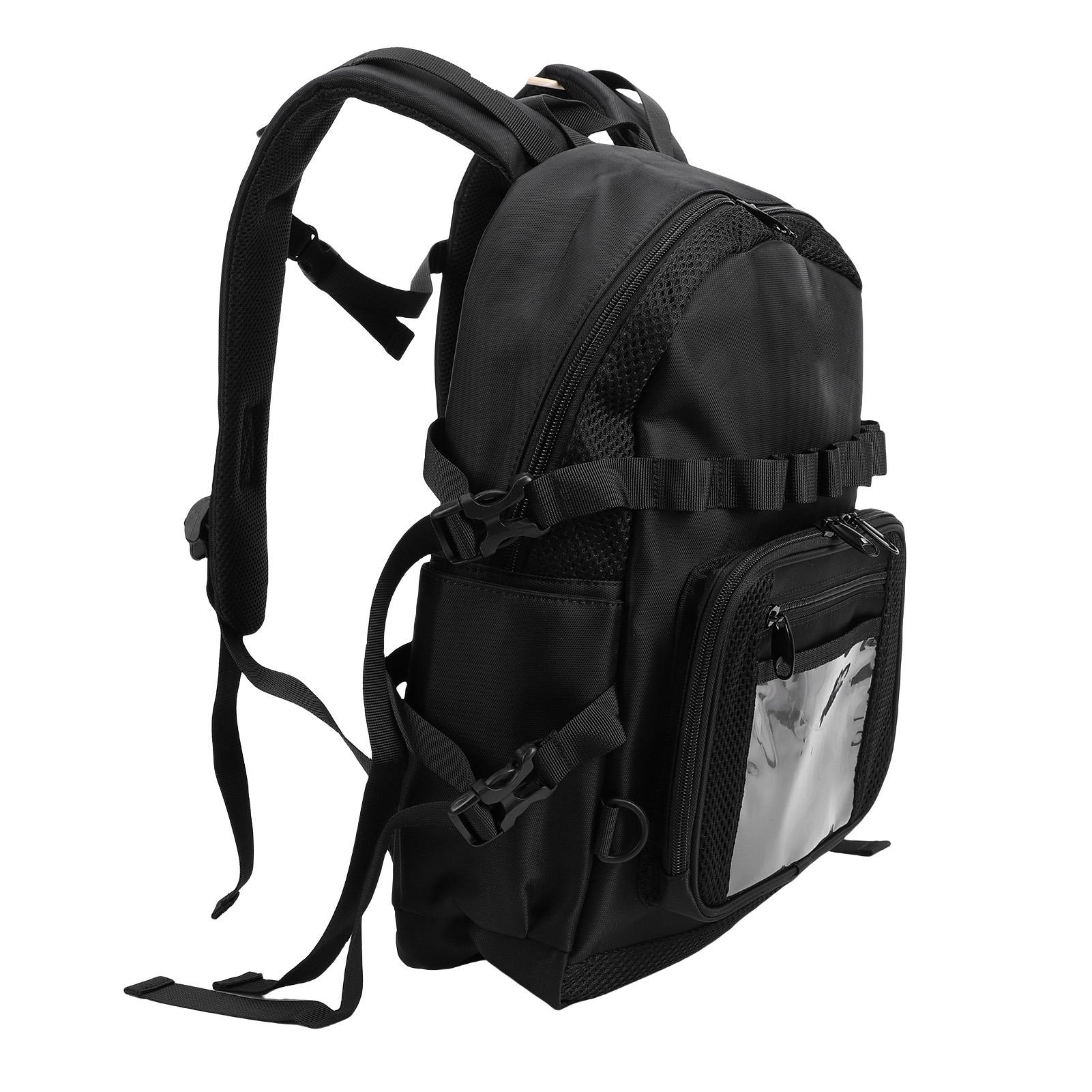 

Tool Backpack Heavy Duty 1680D Oxford Fabric Water Proof Hard Wearing Electrician Tool Bag for Plumber Repair Worker