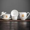 White Porcelain Tea Filter Set with Gaiwan