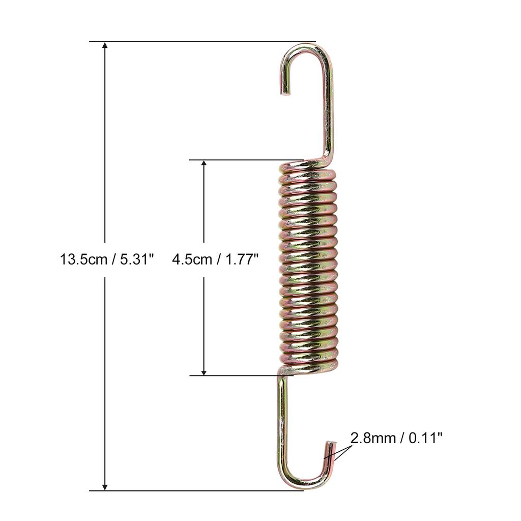 uxcell Motorcycle Kickstand Springs Motorcycle Main Bracket Kickstand Return Spring for Bajai Bm150 13cm Length