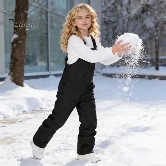 Snowboarding Pants Children Kids Insulated Snow Bib Overalls Waterproof Winter Warm Bibs Snowboard Ski Windproof Snowsuit for Boys Girls