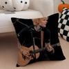 eEd Sheeran Music Idol Cushion Cover Throw Pillow Cover Hidden Button Durable Polyester Chair Cushion