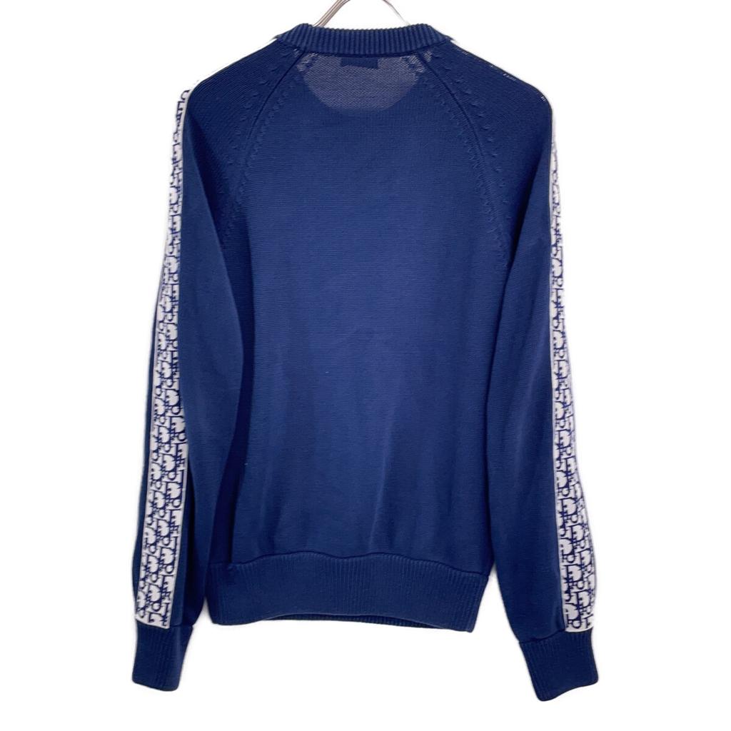 Dior [Domestic Regular] 943M672AT072 Oblique Line Crew Neck Knit Sweater/ Tops XS NavyUsed