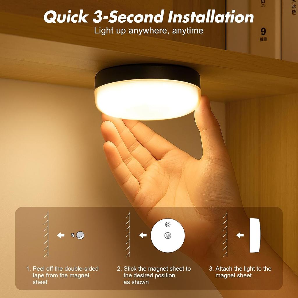 2-Pack Waterproof Shower Lights for Inside Shower, Rechargeable Shower Lamp | 15 RGBW Color Mood Lighting with Remote Dimmable&Timer, LED Wireless