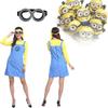 Fun And Stylish Yellow Minion Costume For Female Adults Ideal For Themed Celebrations