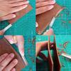 3 size 4mm 6mm 8mm Practical Leather Craft Edge Beveler Skiving Beveling Knife DIY Cutting Hand Craft Tool with Wood Handle