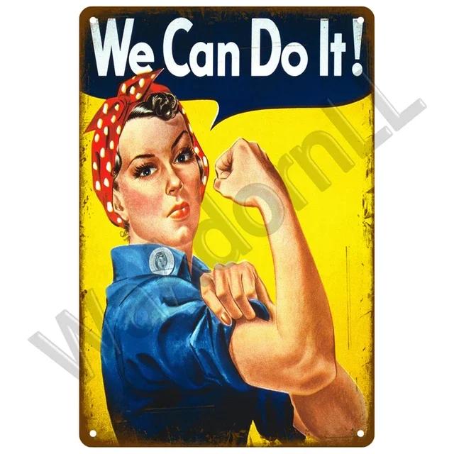 Vintage Retro Warning Tin Signs  Metal Caution Sign for Cafe Club Man Cave Pub Home Bars Coffee Shop  Wall Decor Art for Home