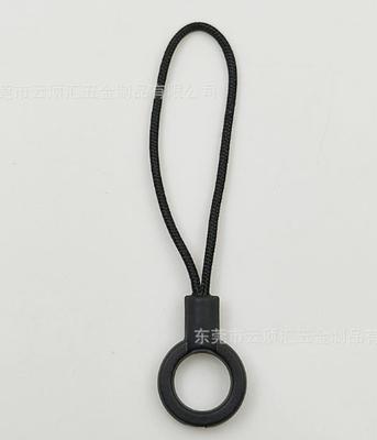 Durable Round Ring Pull with Nylon Cord Loop for Zipper Pulls Bags Luggage and Outdoor Gear Accessories