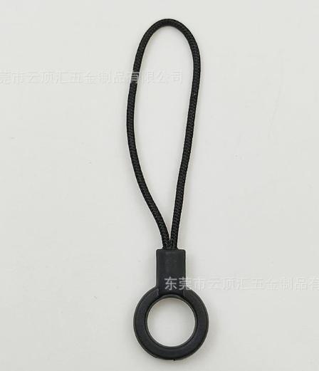 Durable Round Ring Pull with Nylon Cord Loop for Zipper Pulls Bags Luggage and Outdoor Gear Accessories