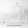 High-End Waterproof Transparent PVC Makeup Bag with Zipper - Large Capacity Portable Jelly Ins Style Storage Bag