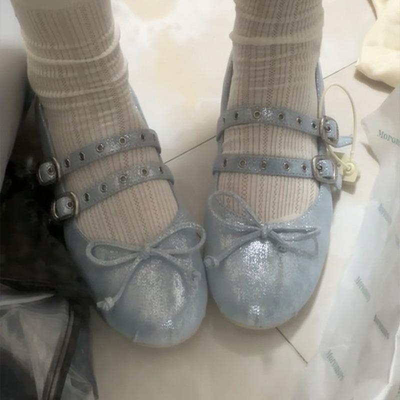 Elegant Retro Height-increasing Shallow Ballet Single Shoes