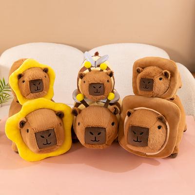 Neue Toast-Capybara-Puppe Kissen Plüschtiere Biene Kapibala Kinder Stoffpuppe Puppe