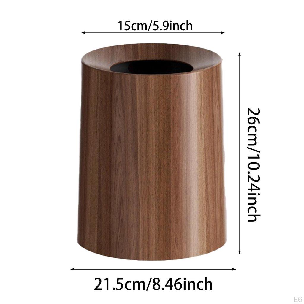 Round Wooden Basket for Entryway, Home, Yard, Hotel