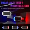Auto Solarbetriebene Sicherheits-Stroboskopleuchte Dummy-Alarm Drahtlose Warnleuchten Diebstahlschutz Warnleuchten Imitation LED Blinkend