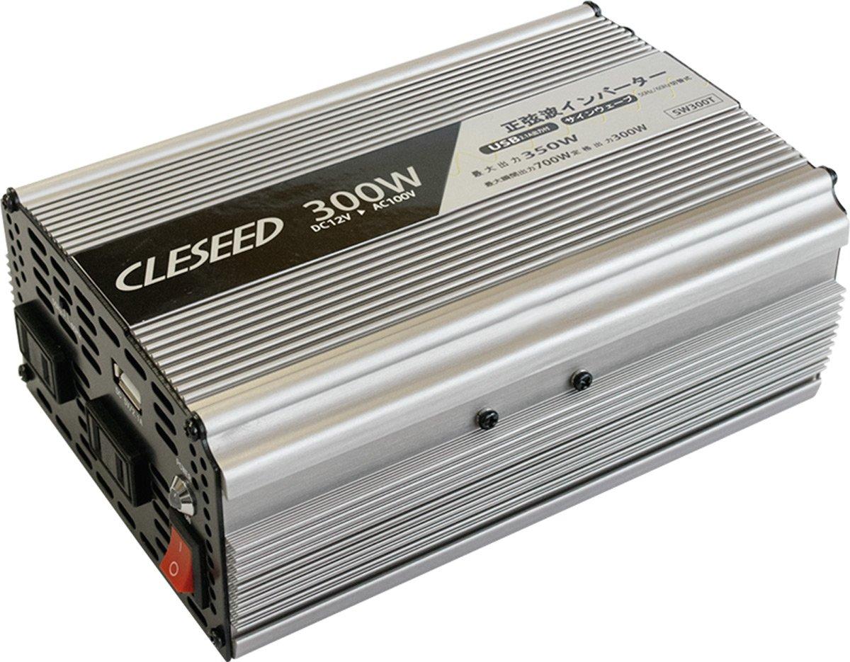 

CLESEED SW300T Sine Wave 300W Rated 700W Instantaneous 12V AC 100V Inverter, Output, Output,