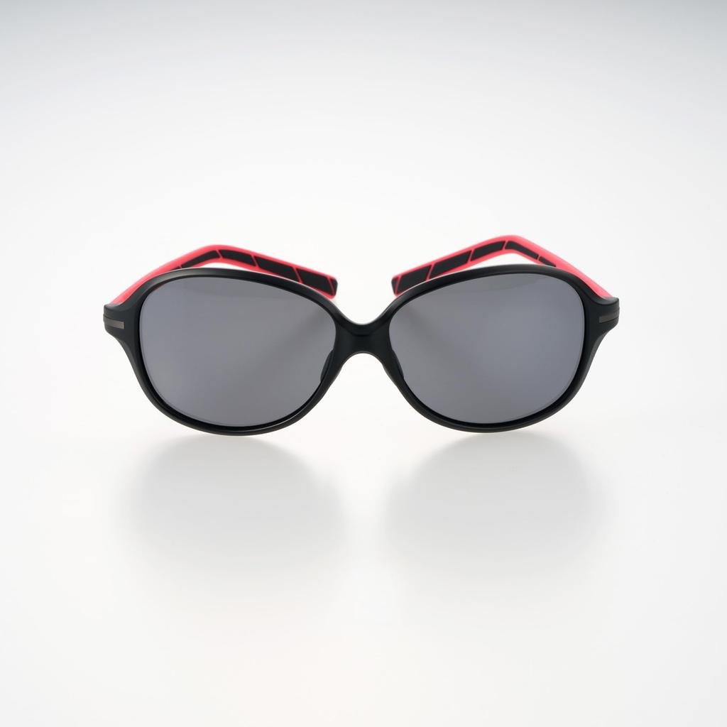 Bunny Walk Polarized Sunglasses Matte SMOKE [BUNNY WALK] BW-029 BW-0291F Black/Red