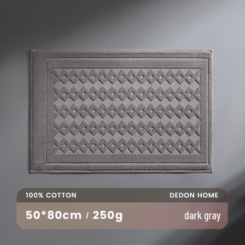 

Antibacterial Quick-Dry Non-Slip Bathroom Floor Mat with Water Absorption 80cm x 50cm
