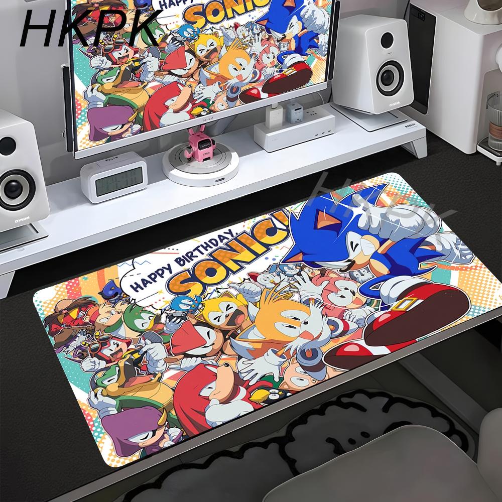 Anime Sonic The Hedgehog Mouse Mat Desk Mat With Pad Gaming Accessories Prime Gaming XXL Keyboard Pad Padding Mat