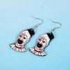 Halloween Bloody Clown Earrings: Spooky Acrylic Jewelry for Ghost Festival