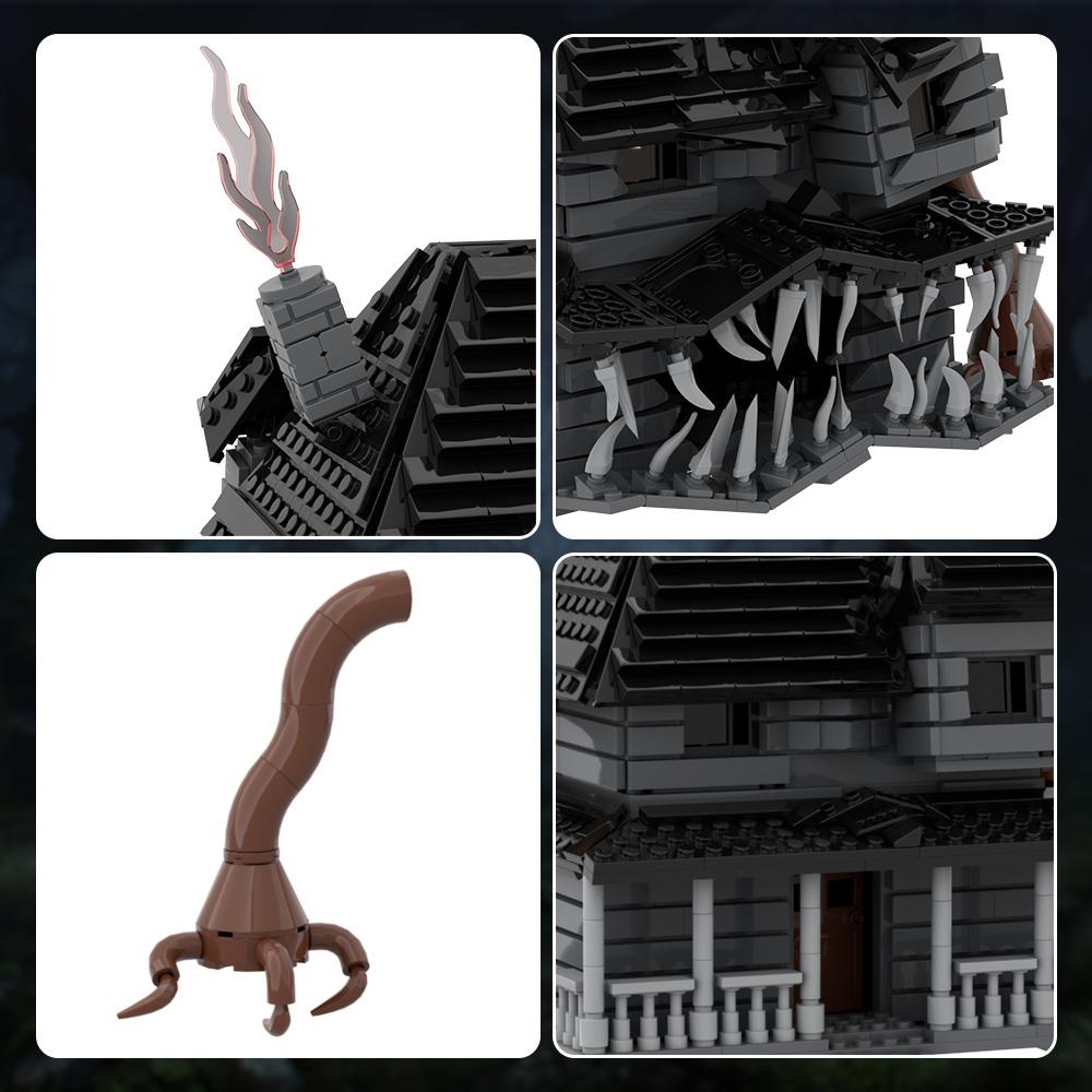 Non-Toxic Moc Monster House-Without Light Building Blocks