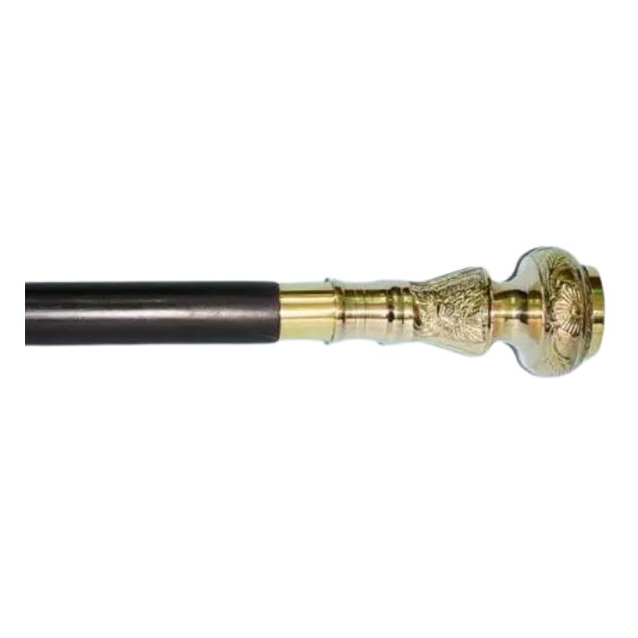 Working Style Spy Compass Brass Head Handle Walking Stick Cane Handmade Style