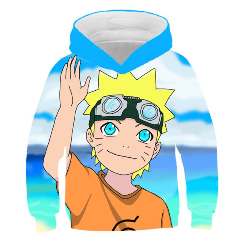 Narutos chłopcy jesień/zima bluzy z długim rękawem moda Kakashi bluzy dla dzieci chłopcy Naruto topy swetry ubrania