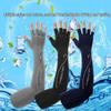 Men's Outdoor Cycling & Fishing Ice Silk Arm Sleeves with Anti-Slip Design and Half-Finger Gloves