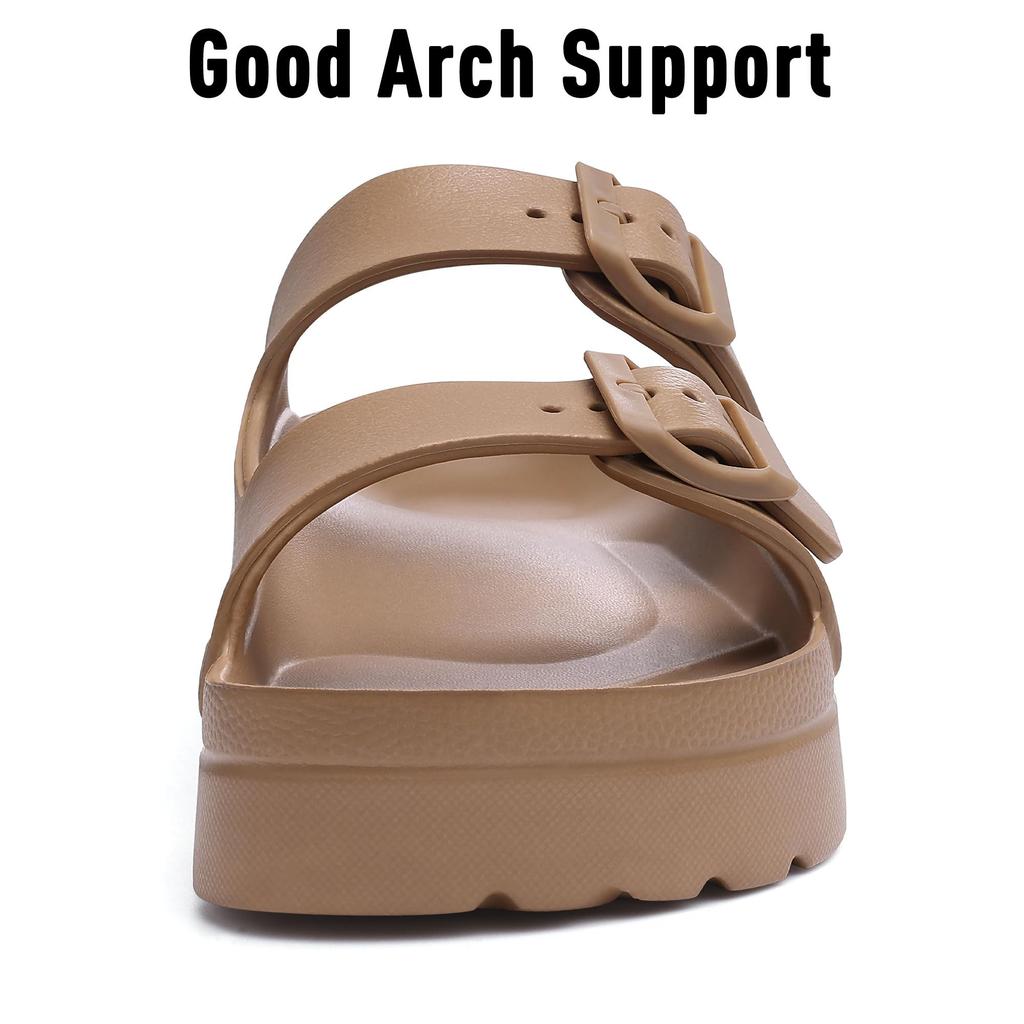 Fashion Shevalues Women's Platform Sandals With Arch Support 2025 New Adjustable Buckle EVA Slippers Sumemr Fashion Non-slip Beach Shoes
