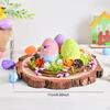 Easter Bird Nest Eggs Statue Sculpture, Festive Decor, Craft Collectible Decorative Figurine