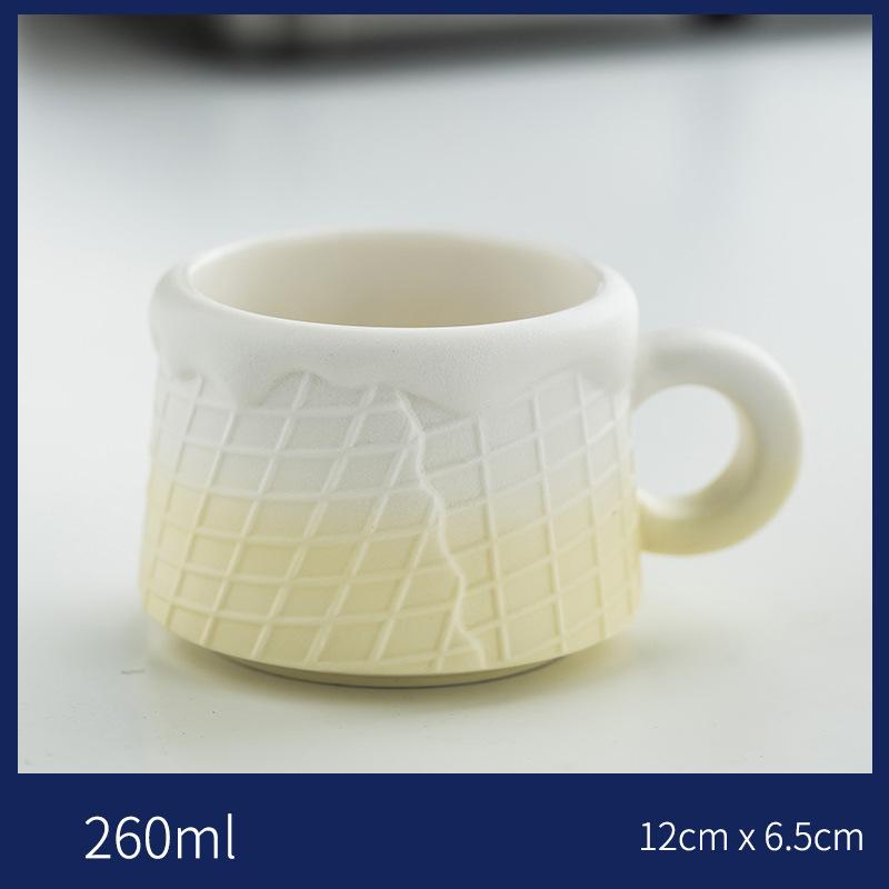 

Керамическая кружка в форме печенья, ресторан, послеобеденный чай, латте, кофейная чашка, креативный завтрак, молочная чашка, бытовая посуда для питья 201-300ml