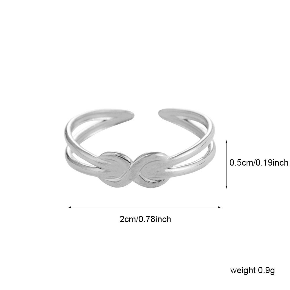 Women's Eco-friendly Titanium Steel Open Geometric Ring - Non-fading, Casual Fashion Accessory