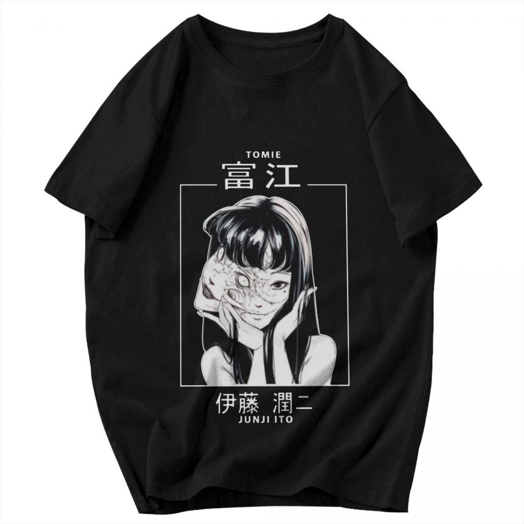 Herren T-Shirt Schönheit Tomie Junji Ito Horror Sommer Y2K Grafik-T-Shirts Unisex Kleidung T-Shirts