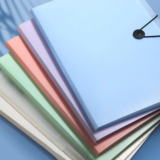 Dosar pentru organe Design cu cataramă Clasificat Inserție transparentă Capacitate mare Depozitare documente A4 8 grile Dosar pentru fișiere Materiale de papetărie