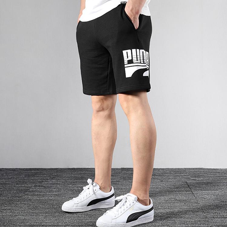 Puma Classic Minimalist Print Casual Shorts Men Bottoms Black 581674-01