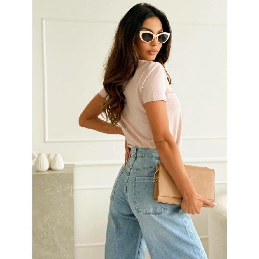 YYFS Women's Fashion Casual Summer Spring Solid Color Print Short Sleeve V-Neck Blouses & Shirts