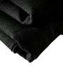 Washed Canvas Washable Discoloration Canvas Thick Plain Fabric Canvas Fabric Campus Fabric Cotton Craft Handmade (Black 1m)