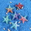 10Pcs Diy Resin Adorable Glitter Colorful Starfish Shell For Home Wedding Diy Embellishments Mobile Phone Case Diy Decoration