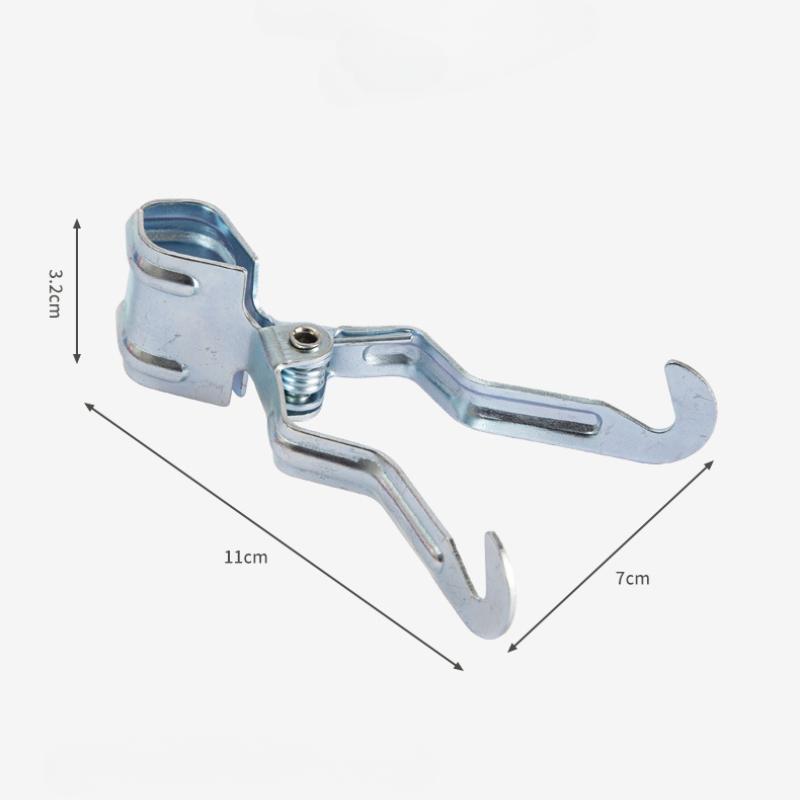 2pcs Metal Iron Tent Clip Camping Light Hanging Hook Lamp Hanger Clamp For Hiking Outdoor Tent Accessories