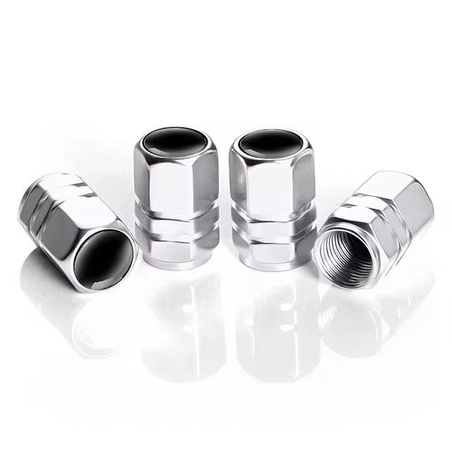 4pcs Aluminum Alloy Car Wheel Tire Valve Caps Tyre Rim Stem Covers Dustproof Tire Cap For Honda Toyota Seat VW Ford Accessories BT1