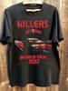 Vtg Style The Killers World Tour 2012 Short Sleeve Black Color Shirt