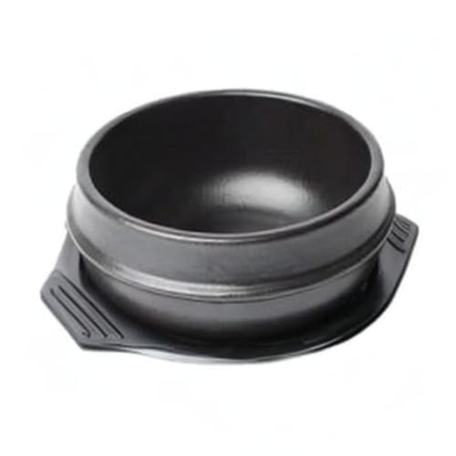 Seongun Korean Earthenware Pot, Toppegi, with Plastic Mat, Set, Jjigae Pot, No. 4 (16cm)