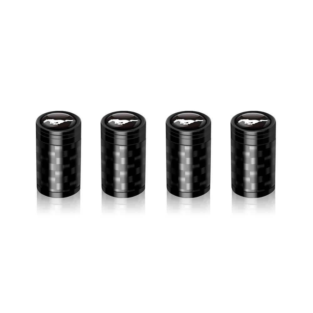 4Pcs Carbon Fiber Car Wheel Tire Valve Stem Air Cap Auto Decoration For Ford Fiesta Focus 2 Mk3 Mondeo Mk4 Ranger Kuga Mustang