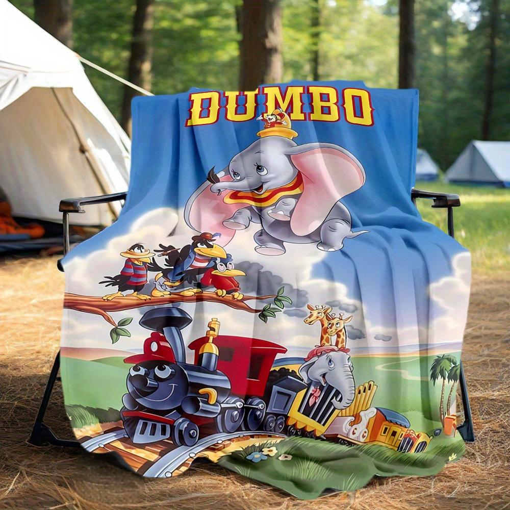 1pc, Disney Cute Dumbo Themed Blanket Seasonal Home Decorative Throw Blanket, Living Room, Travel, Camping, Car Blankets