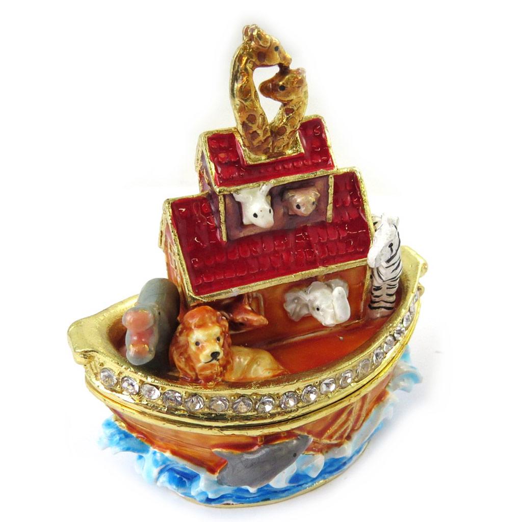 Les Trésors De Lily [N5160] - 'Noah's Ark' Multicoloured Jewellery Box