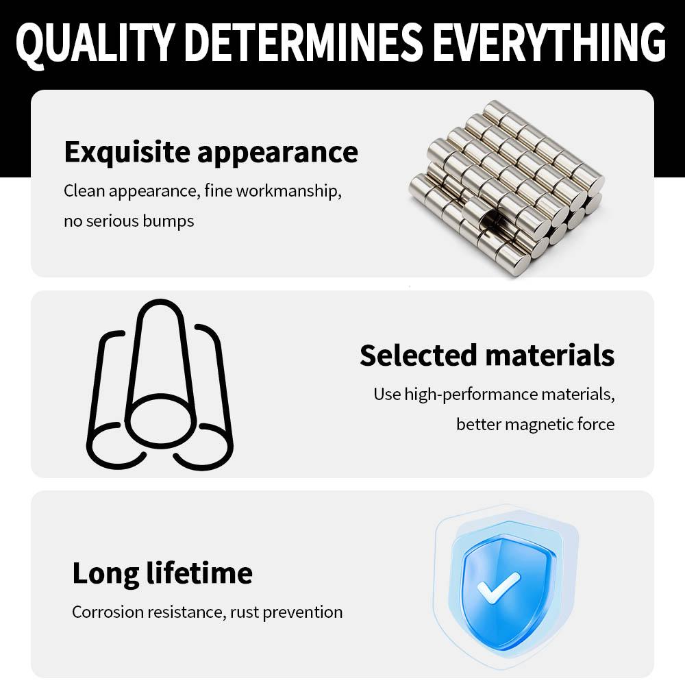 10x10mm Silný neodymový magnet N35 NdFeB Permanentní magnetické imanes Kulaté Super silné magnetky na ledničku DIY