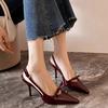 Fashion 2025 Summer New French Bow High Heel Shoes with Bow Head and Fashionable Sandals Pointed Thin Heels Women's Shoes