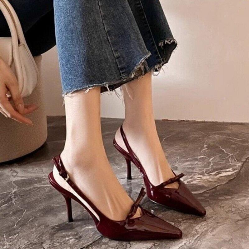 Fashion 2025 Summer New French Bow High Heel Shoes with Bow Head and Fashionable Sandals Pointed Thin Heels Women's Shoes